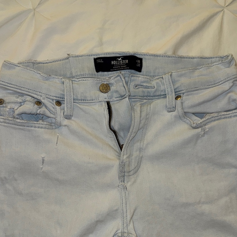 Hollister Men's Light Blue Skinny Jeans